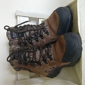 Rocky Kids Thinsulate Waterproof Camouflage Brown Hunting Boots Sz 4M